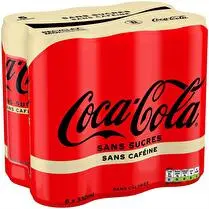 Coca-cola, Soda à base de cola sans sucres & sans caféine