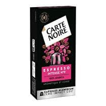 CARTE NOIRE Capsules alu espresso intense n°9 x 10