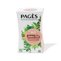 Pagès, Sachets infusion bio ventre plat menthe réglisse feuilles de cassis x 20