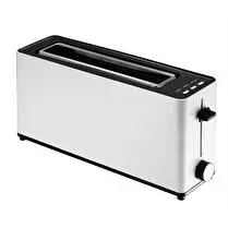 Evatronic, Grille pain Avec une fente large, bouton de contrôle de brunissage, 3 fonctions : décongélation, réchauffe et arrêt Coloris blanc - x 1