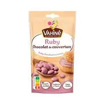 Vahiné, Palets de chocolat de couverture ruby