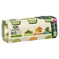Blédina, Les récoltes bio pot brocolis potimarron petits pois dès 4/6 mois