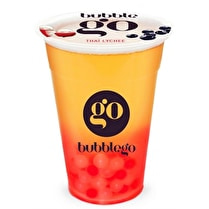 Bubble Go, bubble tea fraise litchi 450ml