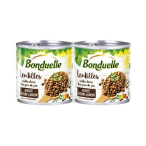 Bonduelle, Lentilles cuites dans très peu de jus