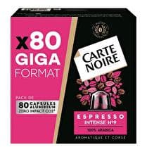 CARTE NOIRE Capsules espresso  Intense n° 9  - x 80