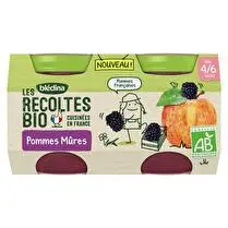 Blédina, Les récoltes bio pommes mûres dès 4 mois x2