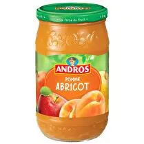 Andros, Compote ssa pomme abricot bocal