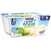 Nestlé, P'tit brassé poire banane dès 6 mois