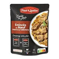Paul & Louise, Envie du jour émincé de boeuf au poivre de tellichery