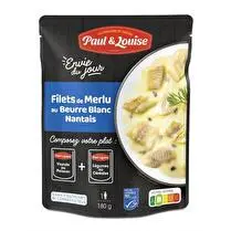 Paul & Louise, Envie du jour filet de merlu au beurre blanc nantais pêche durable msc