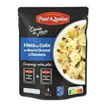 Paul & Louise, Envie du jour filet de colin au beurre citronné et ciboulette pêche durable msc
