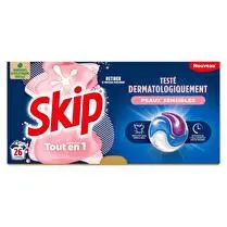 Skip, Lessive 26 capsules 3 en 1 sensitive (boîte carton)