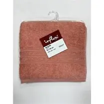 Influx, Serviette éponge  50x90cm, 100% coton 500 gr/m², coloris corail - x 1
