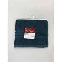 Influx, Serviette éponge 50x90cm, 100% coton 500 gr/m², coloris bleu canard - x 1