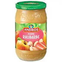 Andros, Bocal compote pomme rhubarbe