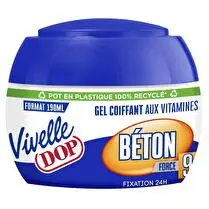 Vivelle dop, Gel fixation béton pot