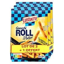 LUSTUCRU Gnocchi à poêler  Roll - Lot de 2 x 320 g + 1 offert