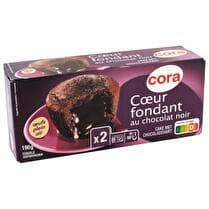 CORA 2 coeurs fondants au chocolat