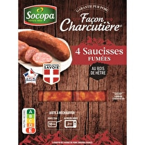 Socopa, Saucisses fumées façon charcutière 4 x 80 g
