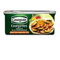 Cassegrain, Courgettes cuisinées à la provençale 1/4