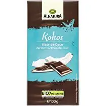 Alnatura, Chocolat noir à la noix de coco