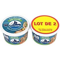 Petit navire, Rillettes  De thon olives