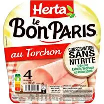 Herta, Jambon au torchon sans nitrite 4 tranches