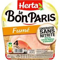 Herta, Jambon fumé sans nitrite 4 tranches