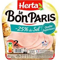 Herta, Jambon sel réduit 2 tranches