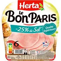 Herta, Jambon sel réduit 6 tranches