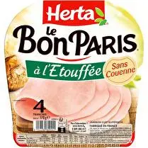 Herta, Jambon à l'étouffée sans couenne 4 tranches