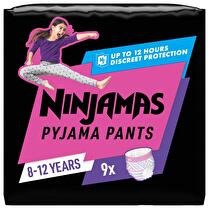 NINJAMAS Prenium protection pants  Couches culottes fille 8-12 ans