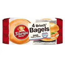 La fournée dorée, Brioch' bagels x 4