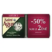 Saint Agur, Fromage à pâte persillée - Lot de 2 x 125 g dont le 2ème à 50%