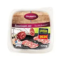 GOURMETS, Saucisson sec tranché finement