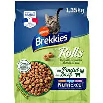 Brekkies, Croquettes chat rolls foie