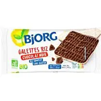 Bjorg, Fines galettes de riz chocolat noir BIO
