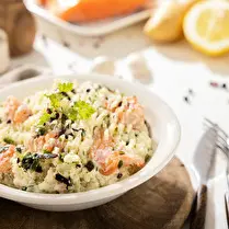Votre poissonnier propose, Parmentier de saumon 1 personne
