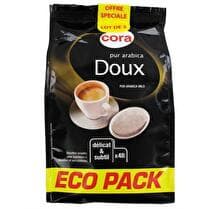 CORA Dosettes de café Doux   2 x 48