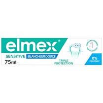 ELMEX Dentifrice sensitive blancheur 0% colorant