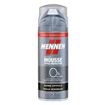 Mennen, Mousse à raser protection 0% barbes difficiles peaux sèches