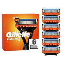 Gillette, Lames Fusion x6
