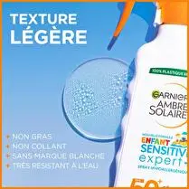 Ambre Solaire, Spray solaire  Sensitive expert kids IP 50+