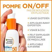 GARNIER AMBRE SOLAIRE, Sérum solaire quotidien super uv SPF 50+