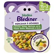 Blédina, Morceaux à dévorer Carottes jaunes, haricots verts