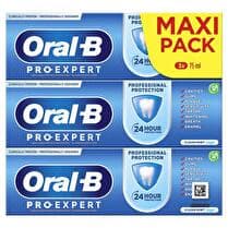 ORAL-B Dentifrice pro-expert Protection professionnelle - 3 x 75 ml
