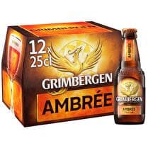 GRIMBERGEN Bière  d'abbaye Ambrée 6.5%
