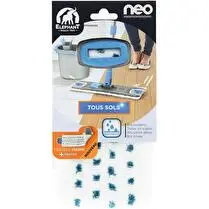 Éléphant, Housse de lavage Neo  Très absorbante avec zones de fibres bleues plus longues pour enlever les tâches tenaces