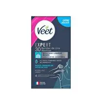 Veet, Bandes de cire aisselle  Peaux sensibles