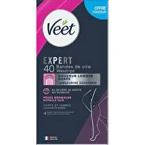Veet, Bandes de cire expert  Peaux normales